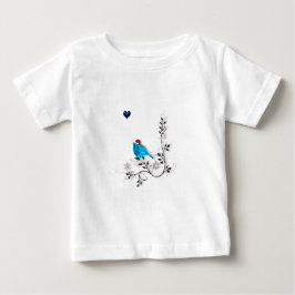 Camiseta Para Bebê Bluebird no Natal