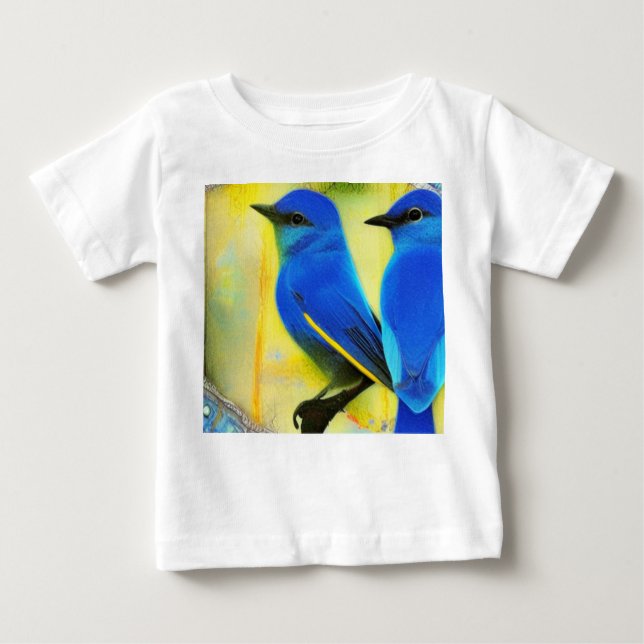 Camiseta Para Bebê Bluebird of Happy T-Shirt (Frente)