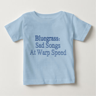 Camiseta Para Bebê Bluegrass: Canções tristes na velocidade da
