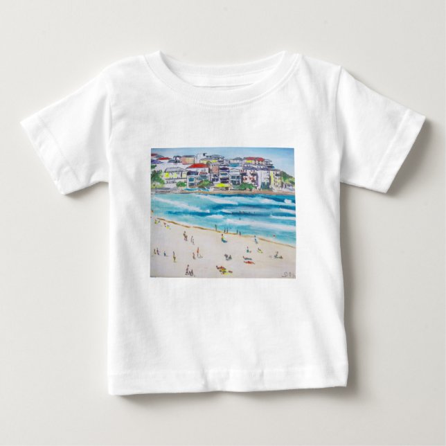 Camiseta Para Bebê Blues Bondi (Frente)