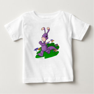 Camiseta Para Bebê Blumaro roxo marchando através de Roo Island