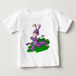 Camiseta Para Bebê Blumaroo roxo que marcha através da ilha de Roo