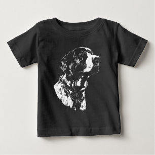 Camiseta Para Bebê Blusões de Pointer Cachorro Pointer Alemão Camiset