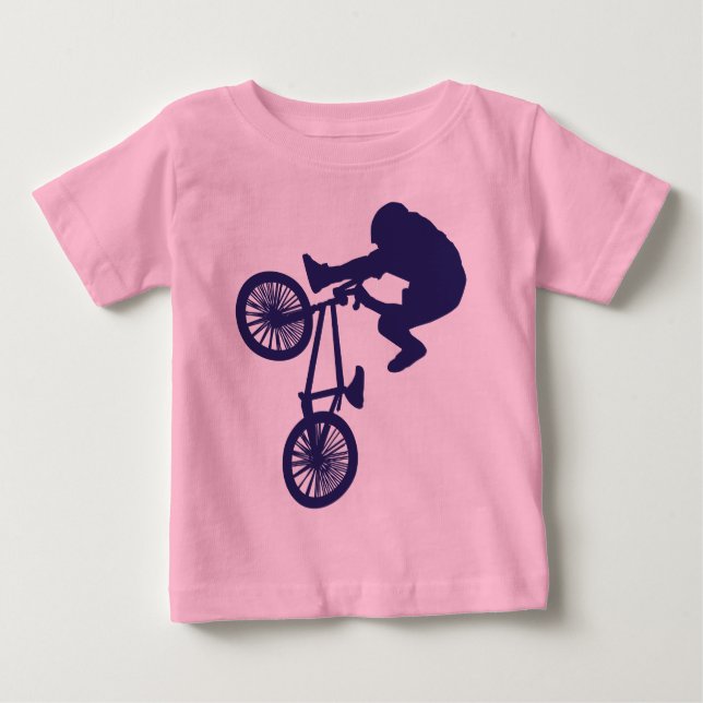 Camiseta Para Bebê BMX Biker (Frente)