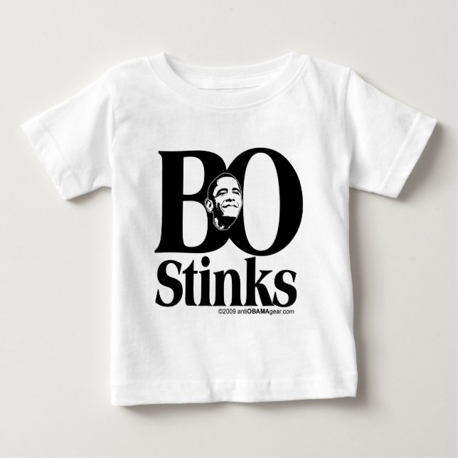 Camiseta Para Bebê BO Stinks (Frente)