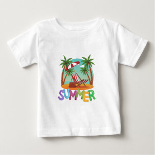Camiseta Para Bebê Boa Aula, Alô, T-Shirt de Férias do Sol de Verão
