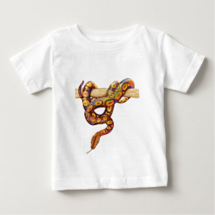 Camiseta Para Bebê Boa brasileira do arco-íris
