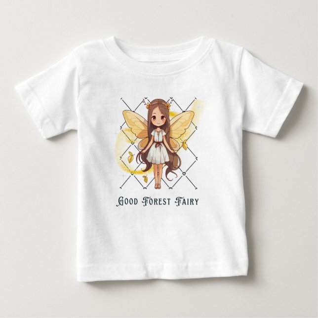 Camiseta Para Bebê Boa fada florestal (Frente)