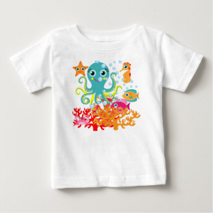 Camiseta Para Bebê Boa vinda ao oceano