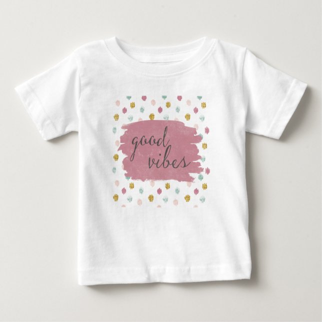Camiseta Para Bebê Boas impressões macias de Deco IV | (Frente)