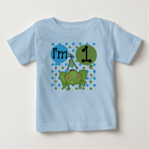 Camiseta Para Bebê Boas Sapos Primeiro Aniversário