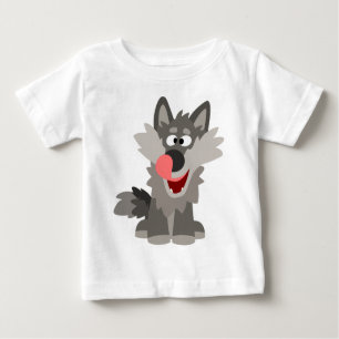 Camiseta Para Bebê Bobo Bela Cartoon Wolf Baby T Shirt