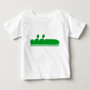 Camiseta Para Bebê Bobsled - Verde Grass