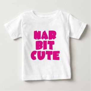 Camiseta Para Bebê Bocado do NAR bonito (rosa)