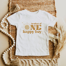 Camiseta Para Bebê BODHI Boho Sol Irmão de Um Cara Feliz