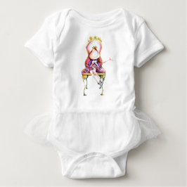 Camiseta Para Bebê Body con tutú Princesa