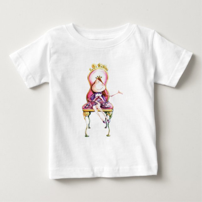 Camiseta Para Bebê Body con tutú Princesa (Frente)