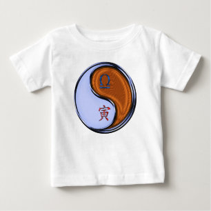Camiseta Para Bebê Body de Bebê Libra & Tigre de Madeira