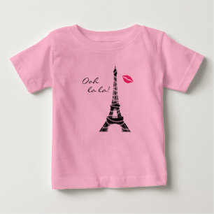 Camiseta Para Bebê Body de Tutu Paris Brilha