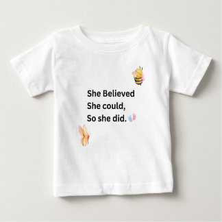 Camiseta Para Bebê Body Infantil Inspirador - Citação Motivacional