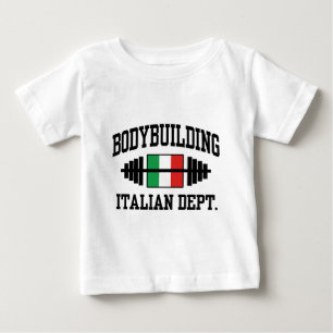 Camiseta Para Bebê Bodybuilding italiano