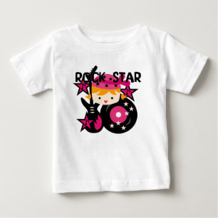 Camiseta Para Bebê Bodysuit de Tutu de Bebê Menina Loira Estrela do R