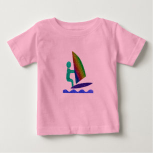 Camiseta Para Bebê Bodysuit do tutu do bebê do surfista