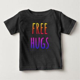Camiseta Para Bebê Bodysuit orgânico do bebê dos abraços livres