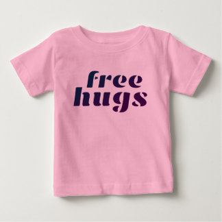 Camiseta Para Bebê Bodysuit orgânico do bebê dos abraços livres