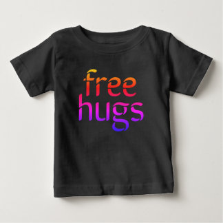 Camiseta Para Bebê Bodysuit orgânico do bebê dos abraços livres