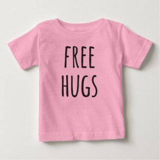Camiseta Para Bebê Bodysuit orgânico do bebê dos abraços livres