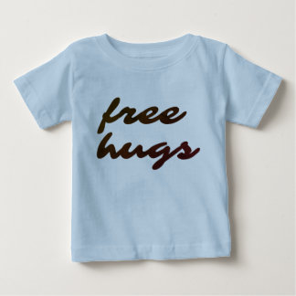 Camiseta Para Bebê Bodysuit orgânico do bebê dos abraços livres