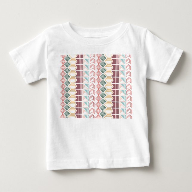 Camiseta Para Bebê Boho Pattern (Frente)