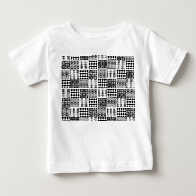 Camiseta Para Bebê Boho Quilt (Frente)