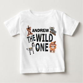 Camiseta Para Bebê Boho Wild One primeiro aniversario Party