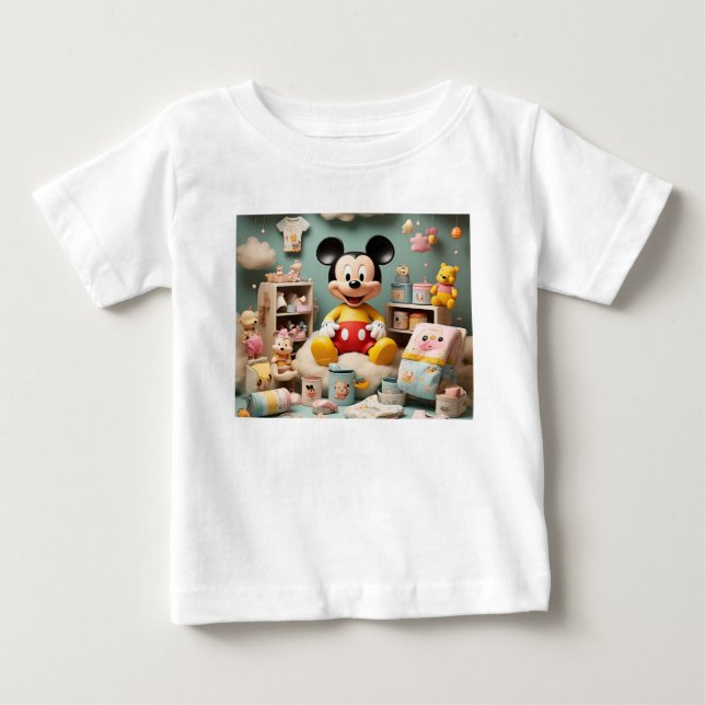 Camiseta Para Bebê Boinas e T-Shirt (Frente)