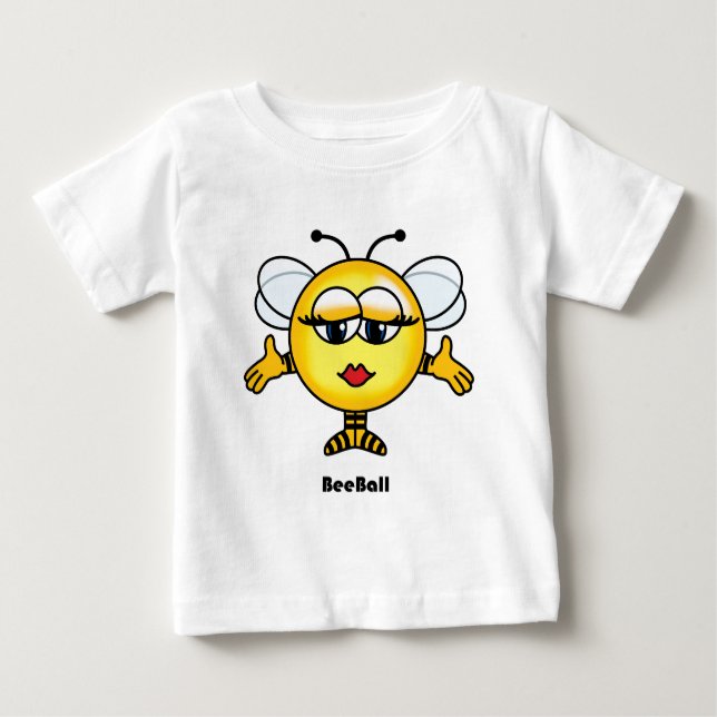 Camiseta Para Bebê Bola da abelha (Frente)