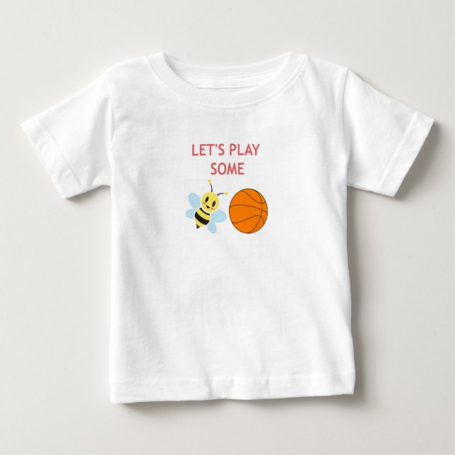 Camiseta Para Bebê Bola da abelha (Frente)
