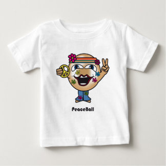 Camiseta Para Bebê Bola da paz