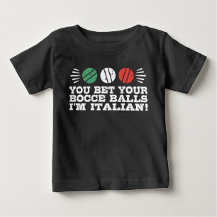 Camiseta Para Bebê Bola de Bocce engraçada