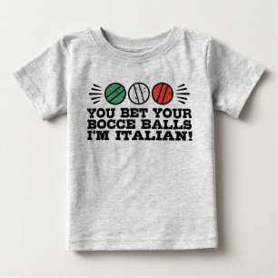 Camiseta Para Bebê Bola de Bocce engraçada