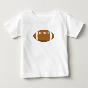 Camiseta Para Bebê Bola de Futebol Americano Rugby