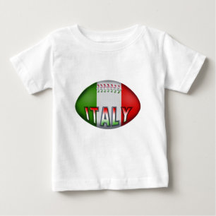 Camiseta Para Bebê Bola de rugby de Italia
