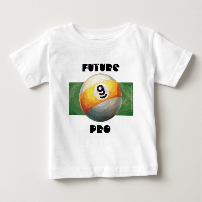Camiseta Para Bebê Bola do futuro 9 pro (Frente)