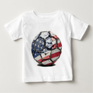 Camiseta Para Bebê Bola velha dos EUA