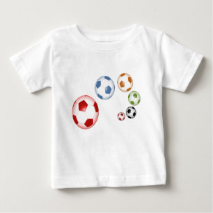 Camiseta Para Bebê bolas do pé