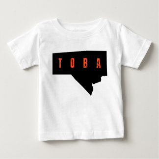 Camiseta Para Bebê Bold Manitoba Typography Map Shirt