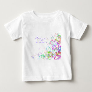 Camiseta Para Bebê Bolhas de sabão