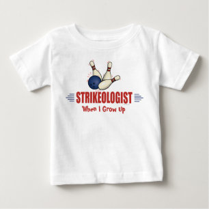 Camiseta Para Bebê Boliches engraçadas