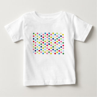 Camiseta Para Bebê Bolinhas arco-íris